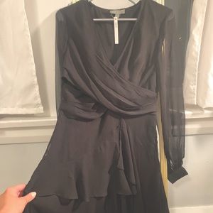 Black wrap dress ASOS brand new